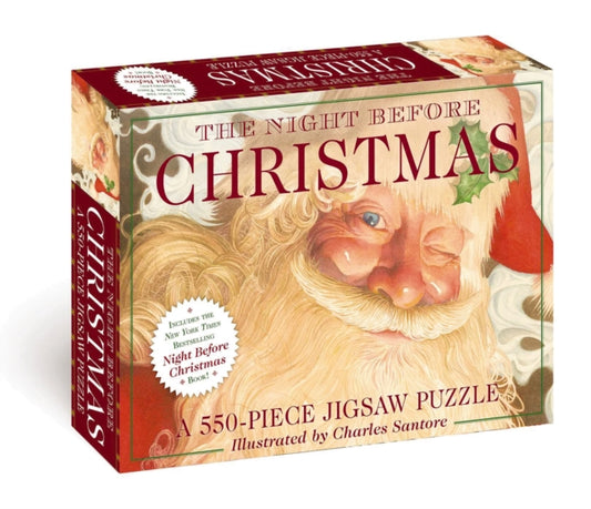Night Before Christmas: 550-Piece Jigsaw Puzzle and   Book, A 550-Piece Family Jigsaw Puzzle Featuring The Night Before Christmas! 9781646431113 Charles Santore