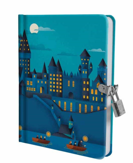 Book cover of: Harry Potter: Hogwarts Castle at Night Lock and Key Diary