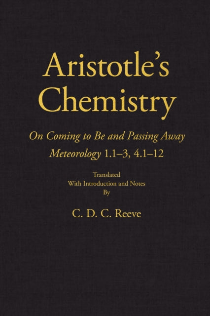 Book cover of: Aristotle's Chemistry. By: Aristotle