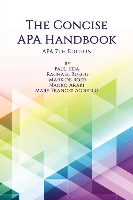 Book cover of: Concise APA Handbook. By: Paul Iida