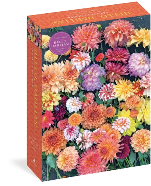 Book cover of: Hello, Dahlias! 1,000-Piece Puzzle. By: Frances Palmer
