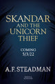Book cover of: Skandar and the Unicorn Thief. By: A. F. Steadman