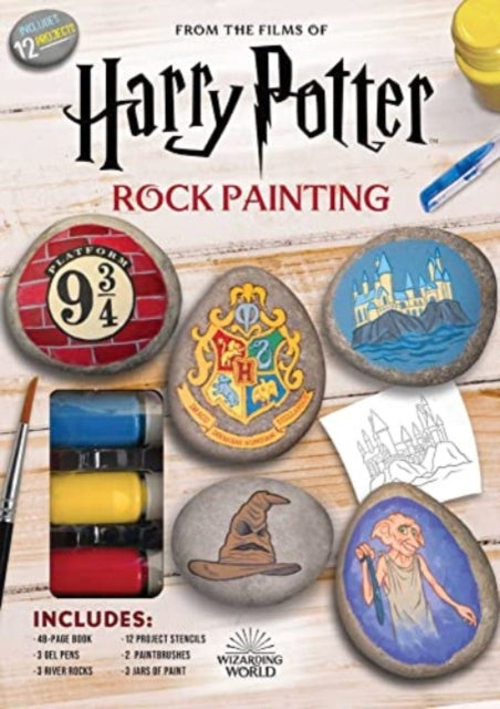 Book cover of: Harry Potter Rock Painting. By: Editors of Thunder Bay Press