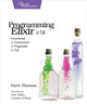 Book cover of: Programming Elixir 1.6. By: Dave Thomas