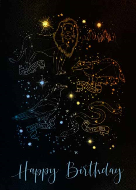 Book cover of: Harry Potter: Night Sky Birthday Embellished Card
