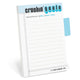 Book cover of: Knock Knock Crushin’ Goals Sticky Note with Tabs Pad