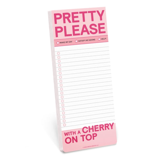 Book cover of: Knock Knock Pretty Please Make-a-List Pads. By: Knock Knock Knock