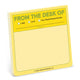 Book cover of: Knock Knock From the Desk Of Sticky Note