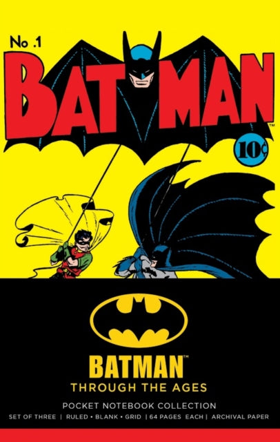 Book cover of: DC Comics: Batman Through the Ages Pocket Notebook Collection. Set of 3