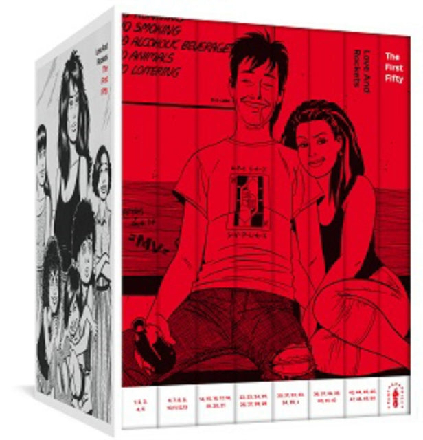 Book cover of: Love and Rockets: The First Fifty. By: Jaime Hernandez