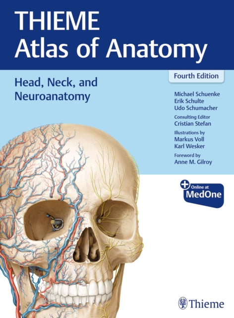 Book cover of: Head, Neck, and Neuroanatomy (THIEME Atlas of Anatomy). By: Michael Schuenke