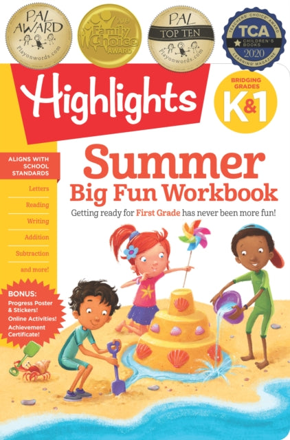Book cover of: Summer Big Fun Workbook Bridging Grades K & 1. By: Highlights Learning Staff