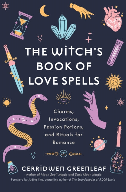 Book cover of: Witch's Book of Love Spells. By: Cerridwen Greenleaf