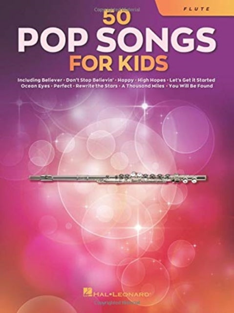Book cover of: 50 Pop Songs for Kids. By: Hal Leonard Corp.
