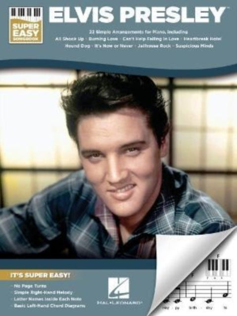 Book cover of: Elvis Presley - Super Easy Piano. By: Elvis Presley