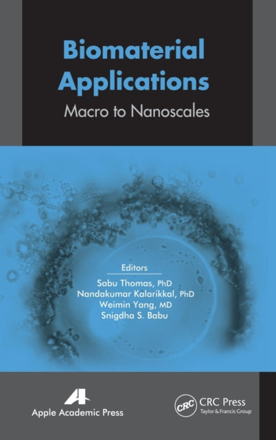 Book cover of: Biomaterial Applications. By: Sabu Thomas
