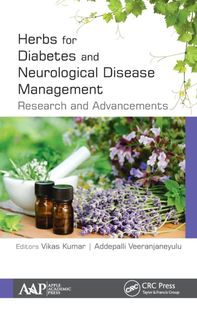 Book cover of: Herbs for Diabetes and Neurological Disease Management. By: Vikas Kumar