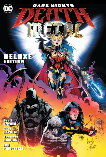 Book cover of: Dark Nights: Death Metal: Deluxe Edition. By: Scott Snyder