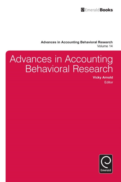 Book cover of: Advances in Accounting Behavioral Research