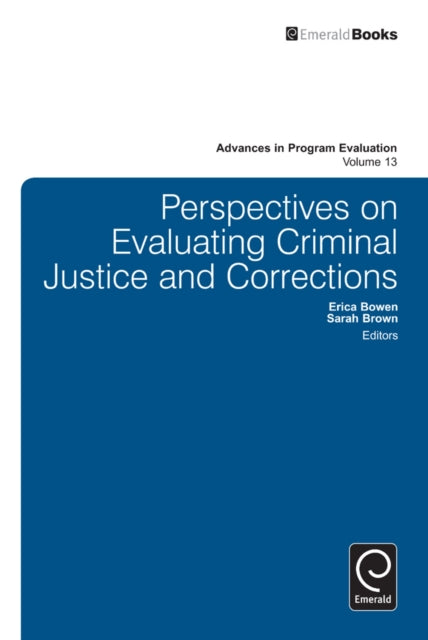 Book cover of: Perspectives On Evaluating Criminal Justice and Corrections
