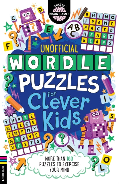 Book cover of: Wordle Puzzles for Clever Kids. By: Sarah Khan