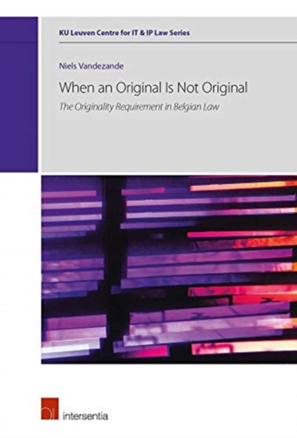 Book cover of: When an Original Is Not Original. By: VANDEZANDE
