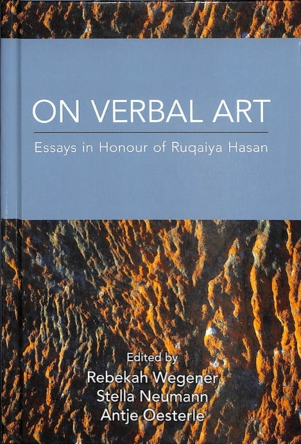 Book cover of: On Verbal Art. By: Stella Neumann