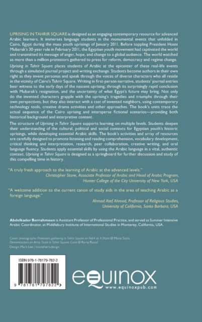 Book cover of: Uprising in Tahrir Square. By: Abdelkader Berrahmoun
