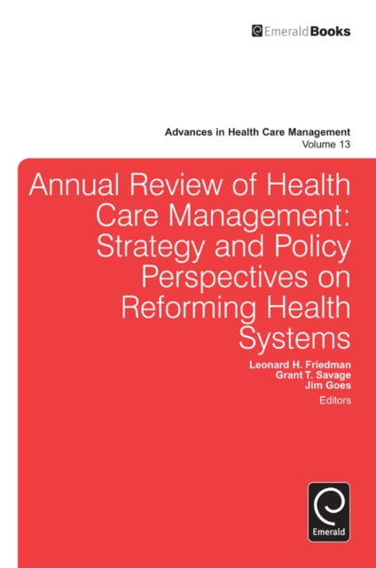 Book cover of: Annual Review of Health Care Management. By: Leonard Friedman