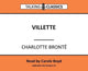 Book cover of: Villette
