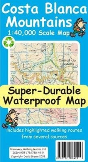 Book cover of: Costa Blanca Mountains Tour and Trail Map