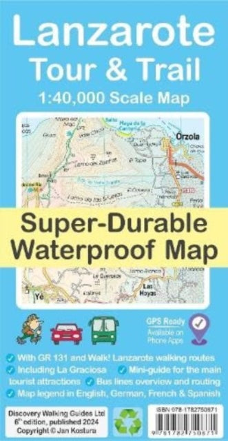 Book cover of: Lanzarote Tour & Trail Map