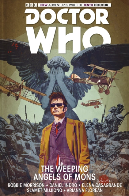 Book cover of: Doctor Who: The Tenth Doctor Vol. 2: The Weeping Angels of Mons. By: Robbie Morrison