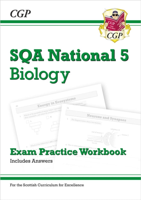Book cover of: National 5 Biology: SQA Exam Practice Workbook - includes Answers