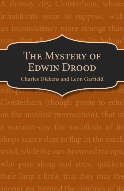 Book cover of: Mystery of Edwin Drood. By: Leon Garfield