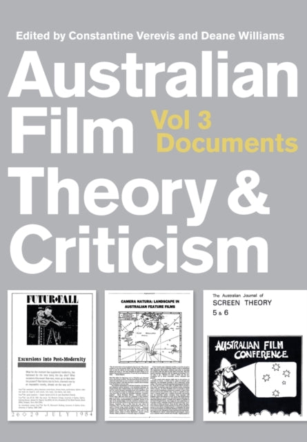 Book cover of: Australian Film Theory and Criticism. By: Constantine Verevis