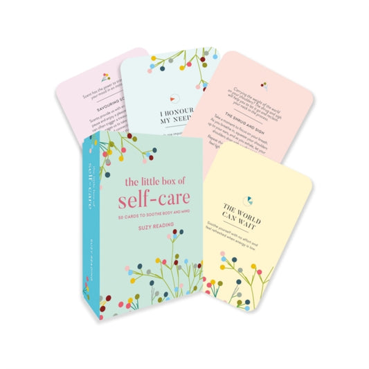 Book cover of: Little Box of Self-care - A Card Deck. By: Suzy Reading