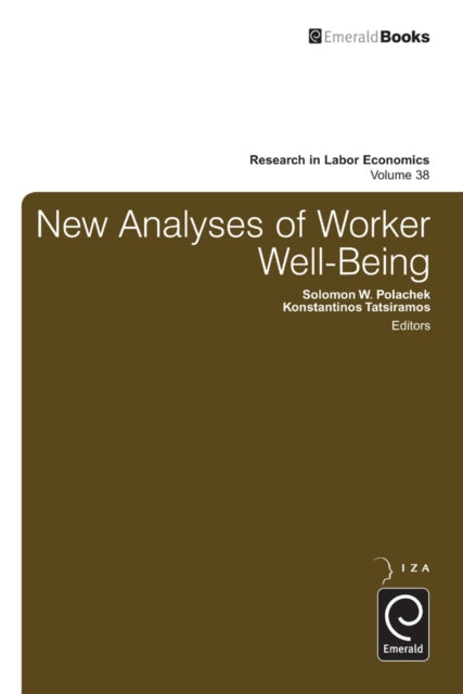 Book cover of: New Analyses in Worker Well-Being. By: Solomon W. Polachek