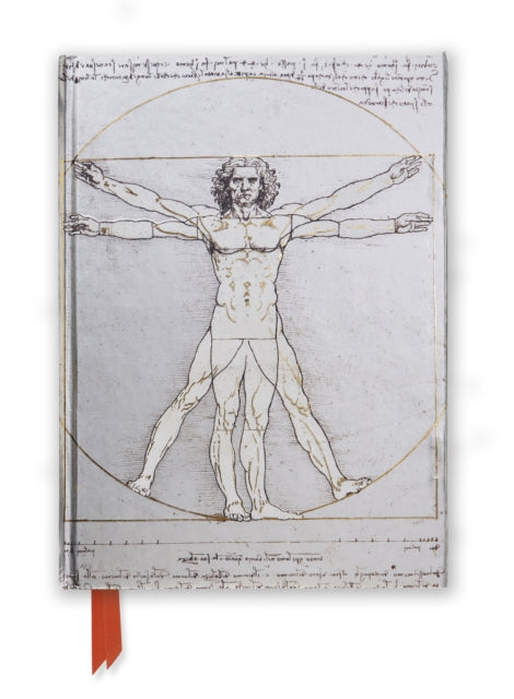 Book cover of: Da Vinci: Vitruvian Man (Foiled Journal). By: Flame Tree Publishing Staff