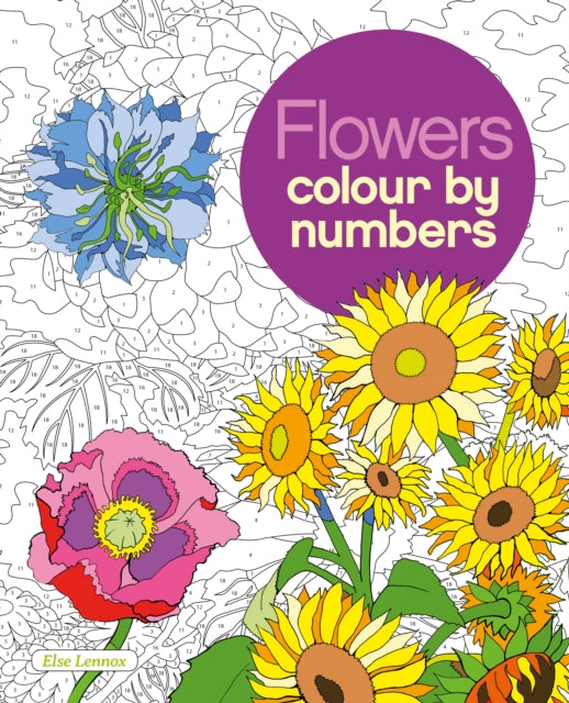 Flowers Colour by Numbers 9781784049799 Arcturus Publishing