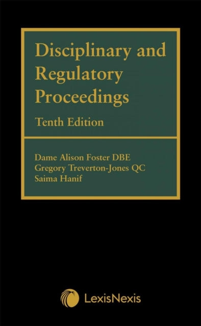 Book cover of: Disciplinary and Regulatory Proceedings. By: Gregory Treverton-Jones QC