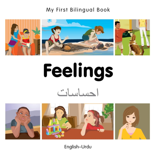 Book cover of: My First Bilingual Book -  Feelings (English-Urdu). By: Milet publishing
