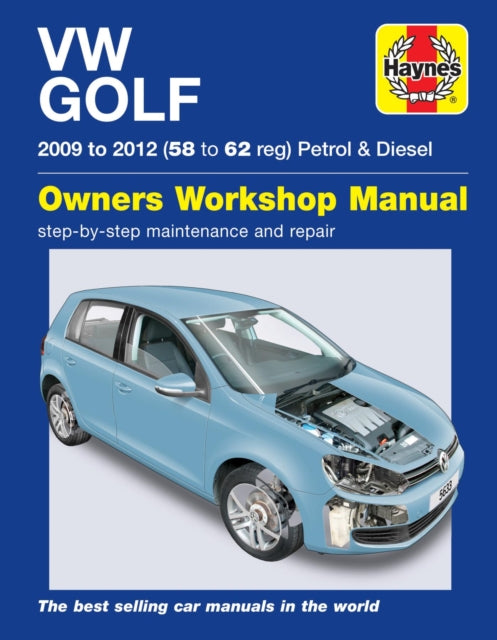 Book cover of: VW Golf Petrol and Diesel (09 - 12) 58 to 62. By: Peter Gill