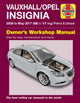 Book cover of: Vauxhall/Opel Insignia ('08-May 17) 08 to 17 reg. By: Haynes