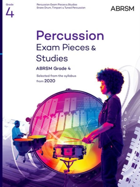 Book cover of: Percussion Exam Pieces & Studies, ABRSM Grade 4