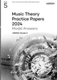 Book cover of: Music Theory Practice Papers Model Answers 2024, ABRSM Grade 5