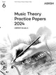 Book cover of: Music Theory Practice Papers 2024, ABRSM Grade 6