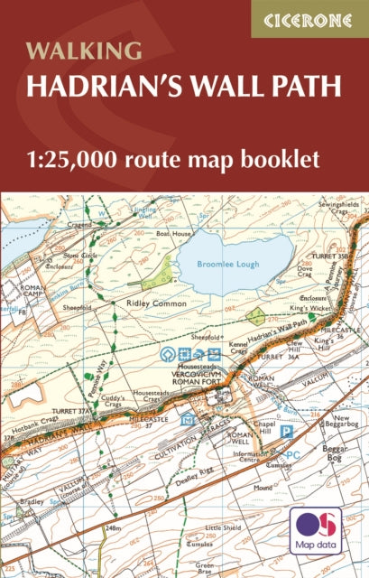 Book cover of: Hadrian's Wall Path Map Booklet. By: Mark Richards