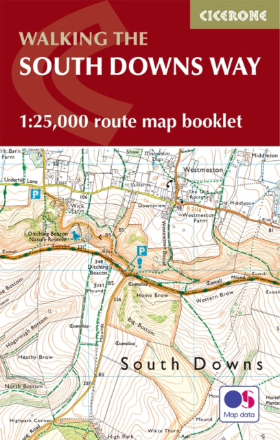Book cover of: South Downs Way Map Booklet. By: Kev Reynolds