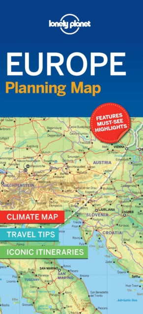 Book cover of: Lonely Planet Europe Planning Map. By: Lonely Planet